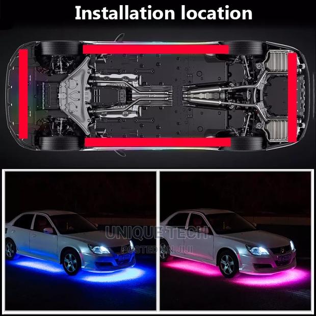 Car Exterior Underneath Led Strip 4 Pieces Set - Remote
