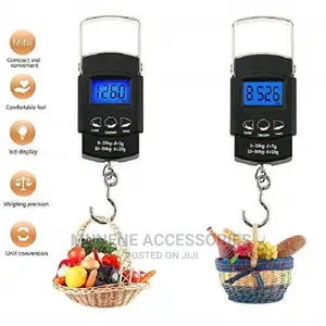 Hanging Scale, LCD Screen 110lb/50kg Portable Shopping Scale