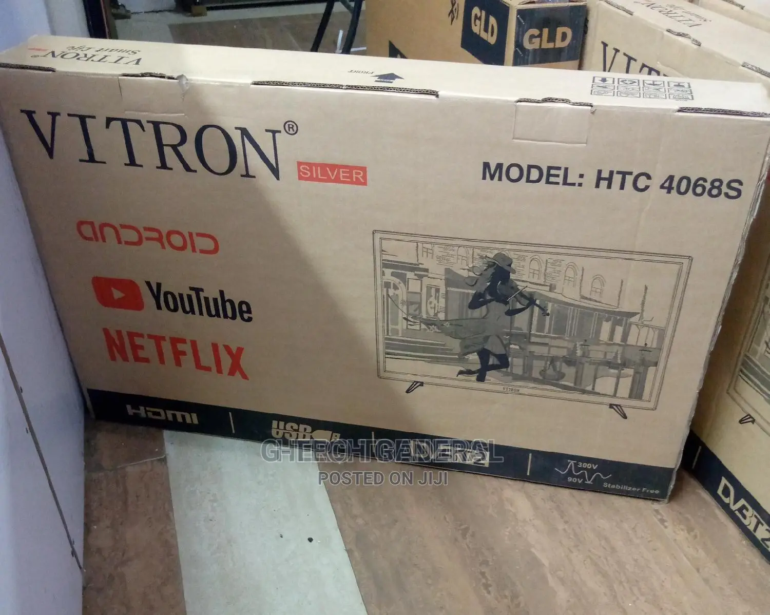 Vitron 40" Inch Smart Android Hd Tv Netflix, Youtube