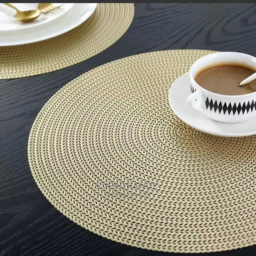 Gold PVC Table Mats.