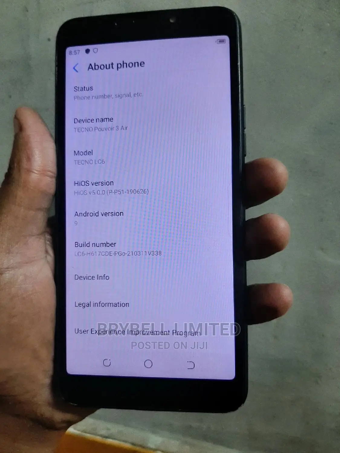 Tecno Pouvoir 3 Air 16 GB Black