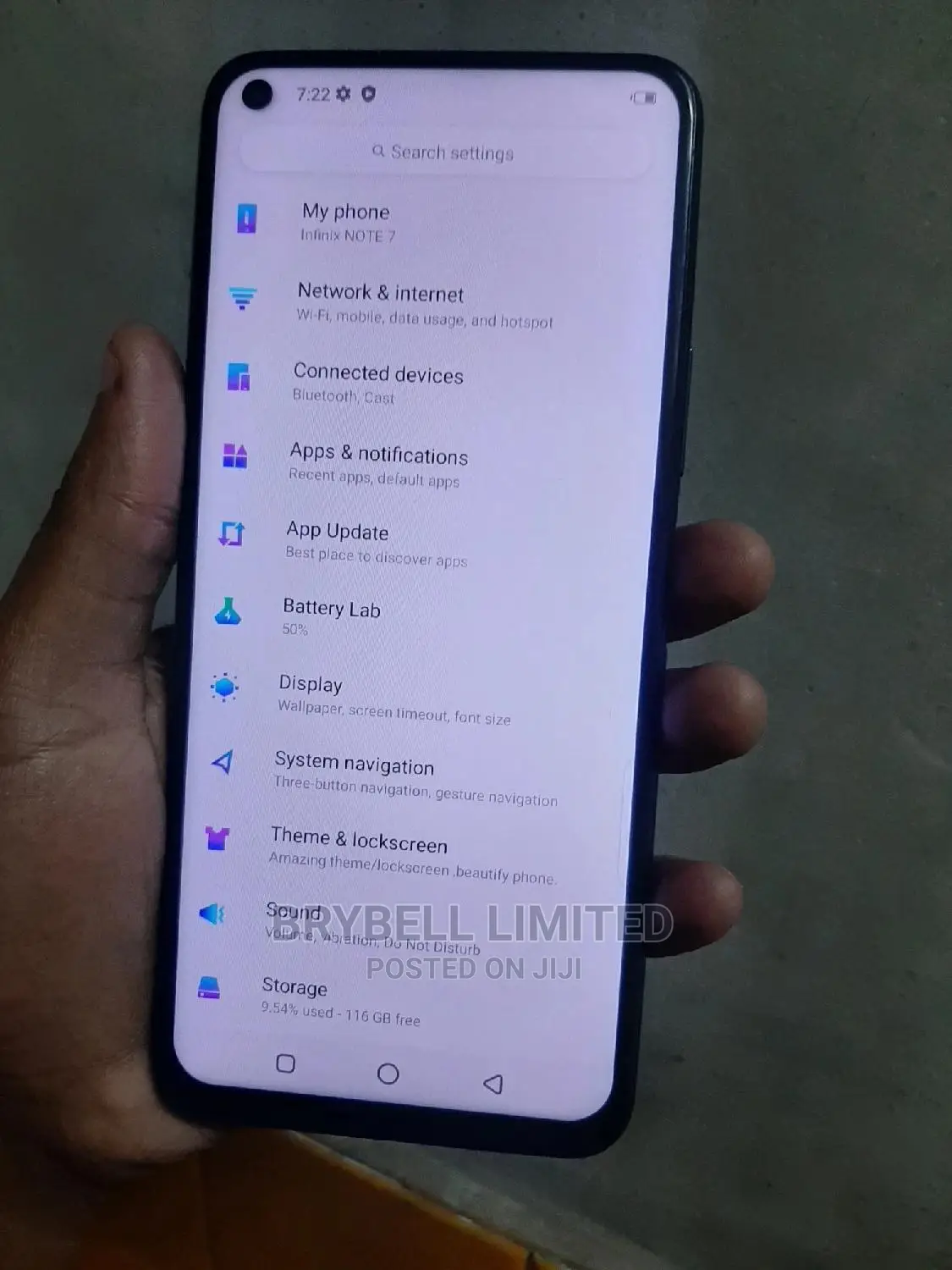 Infinix Note 7 128 GB Blue