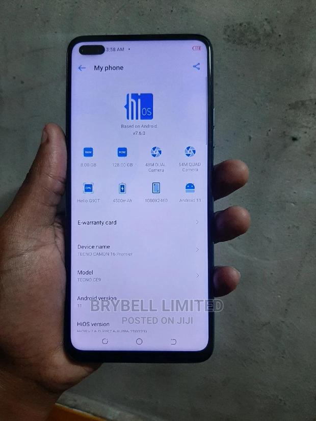 Tecno Camon 16 Premier 128 GB Blue - thumbnail 3