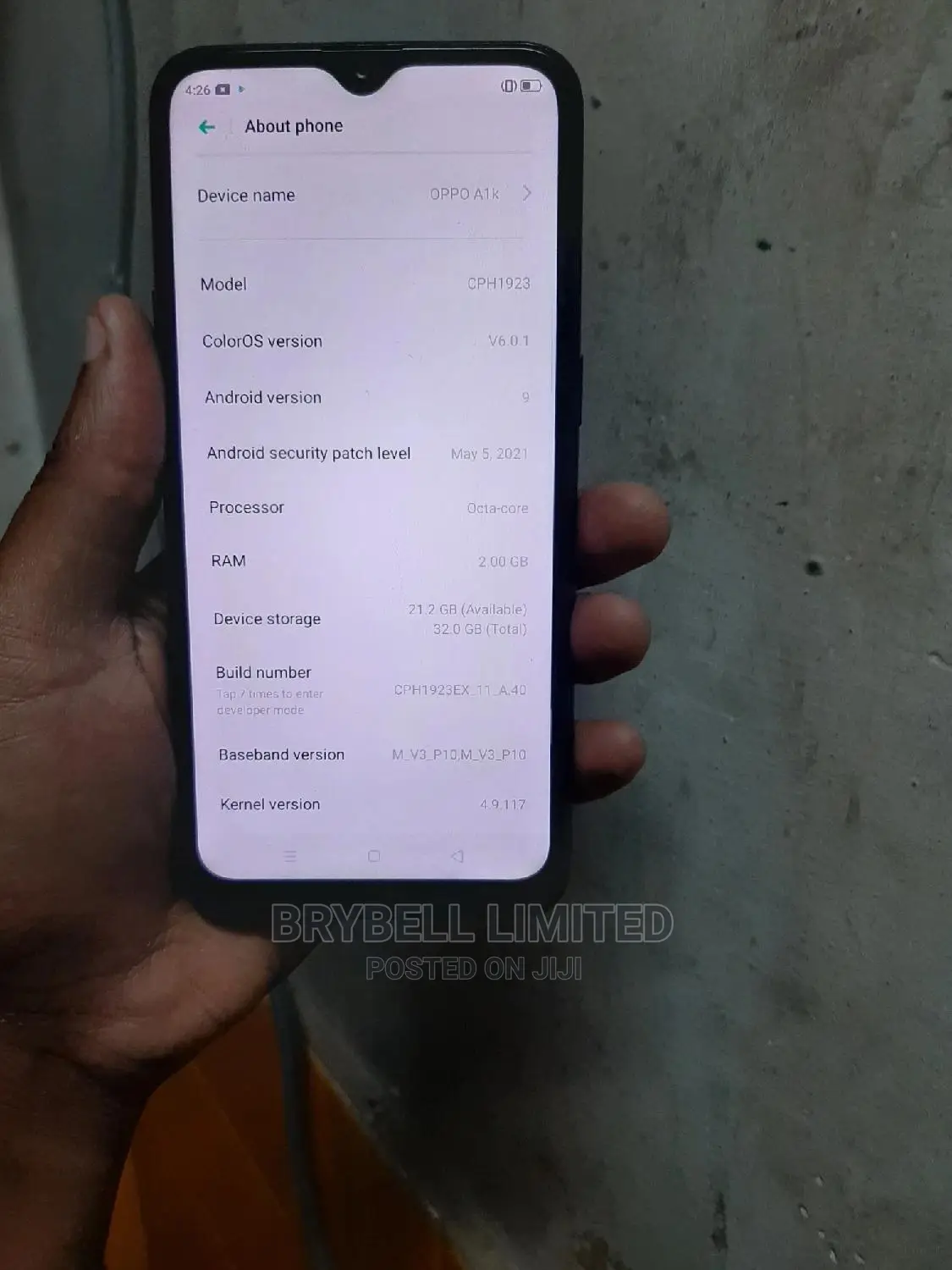 Oppo A1k 32 GB Black