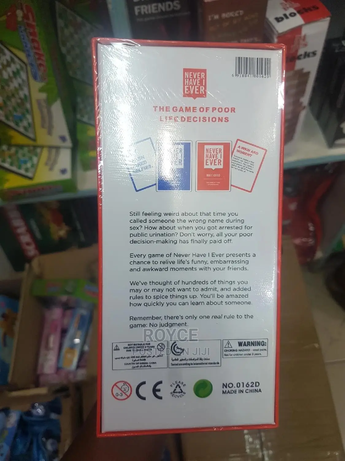 Never Have I Ever Card Game