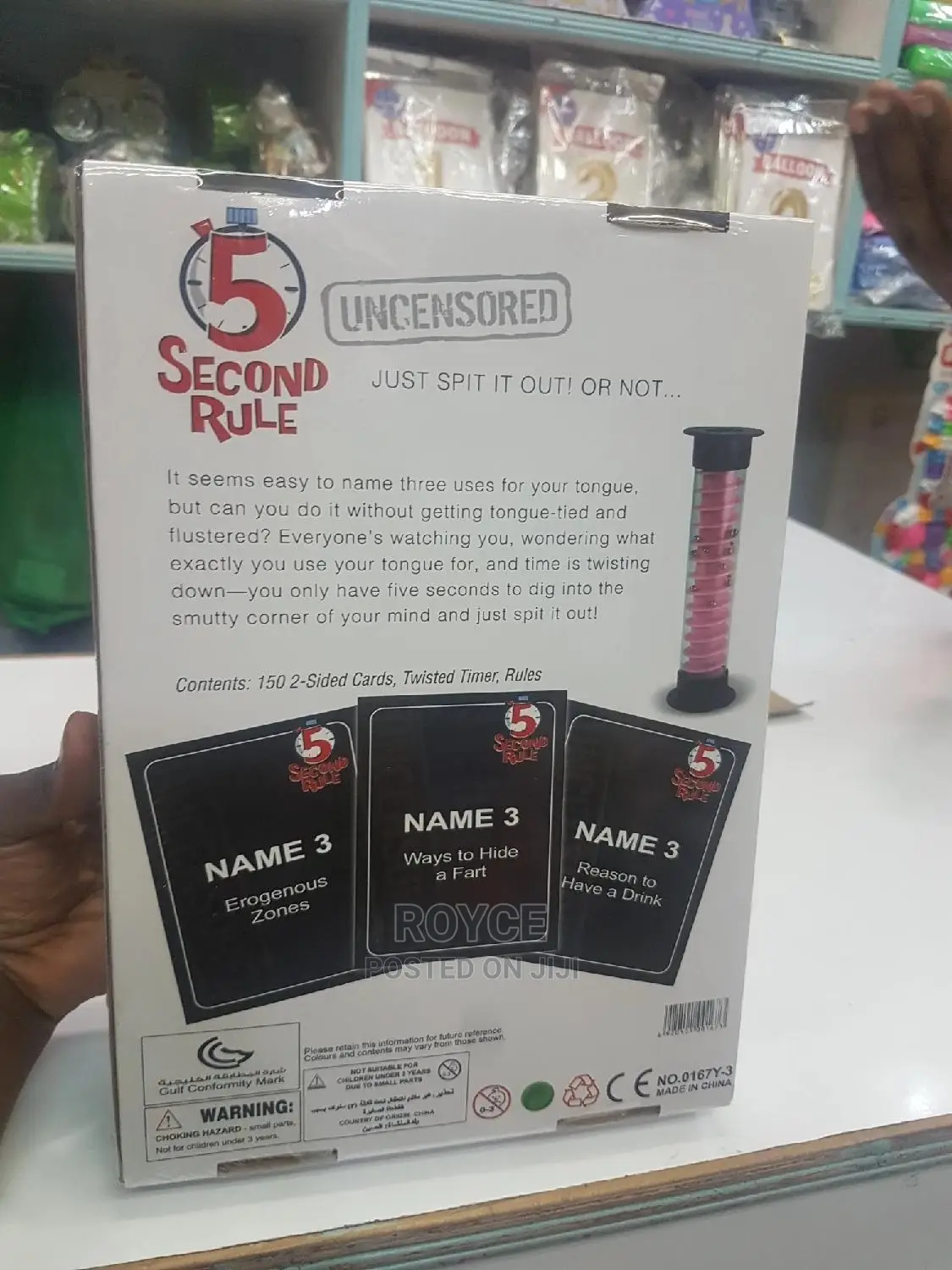 5 Second Rule Card Game