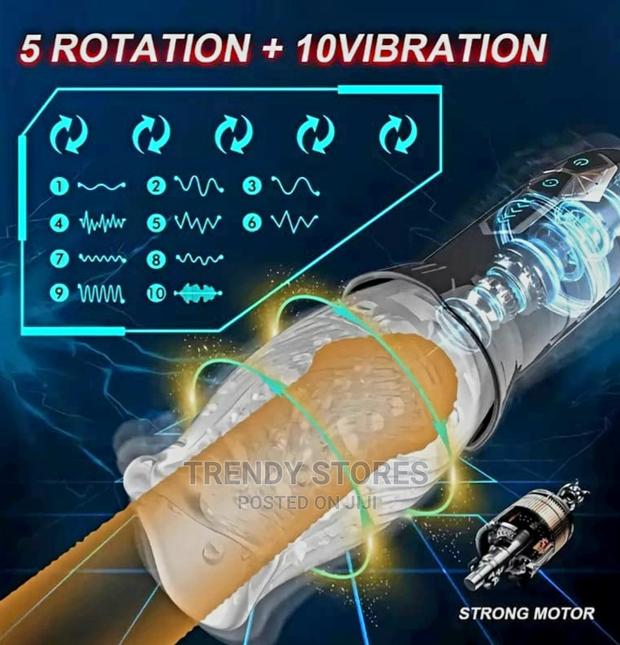 Male Masturbator Vacuum Stimulator With 5 Rotation Modes - thumbnail 3