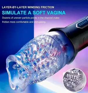 Male Masturbator Vacuum Stimulator With 5 Rotation Modes