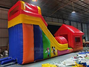 Large / Big 2 in 1 Bouncing Castle With Slide Jump Area - main view