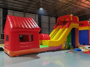 Large / Big 2 in 1 Bouncing Castle With Slide Jump Area