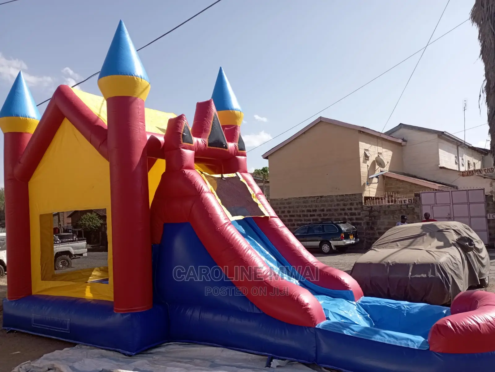 Bouncing Castle 3in1 With Slide ,Jump Area Mini Pool 4 Sale