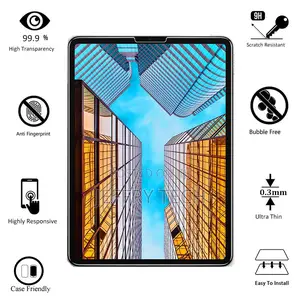 Tempered Glass Film for iPad Pro 11 Air 5 4 Screen Protector