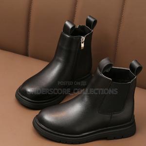 High-End Kids Cowboy Look Leather Boot Shoe - thumbnail 2