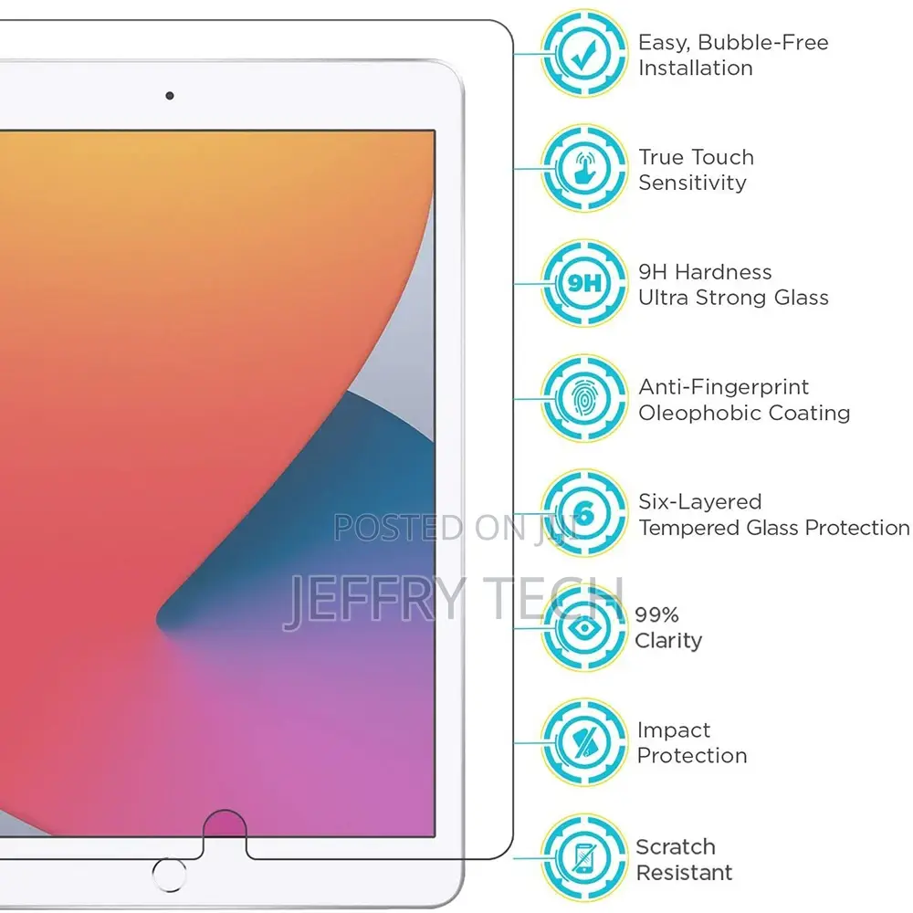 Tempered Film for Apple iPad 9 10.2 Inch/iPad Pro 11 10.9 In