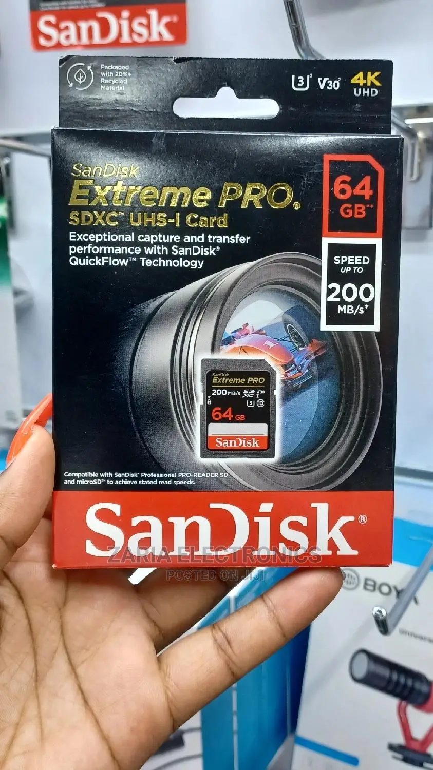 64gb Sd Card Extremes Pro/Upto 200mbps