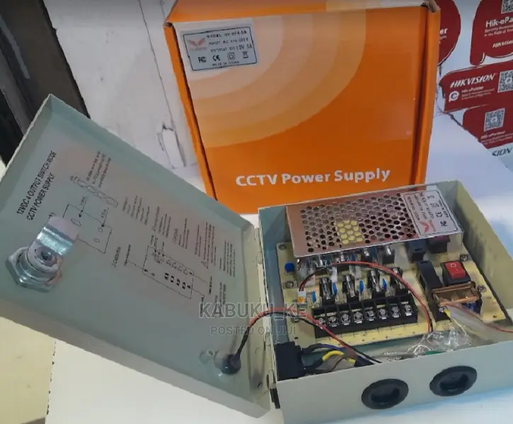 12V 5 Amps-Closed CCTV Power Supply Unit