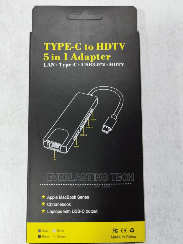 Type-C to HDTV 5 in 1 Hub