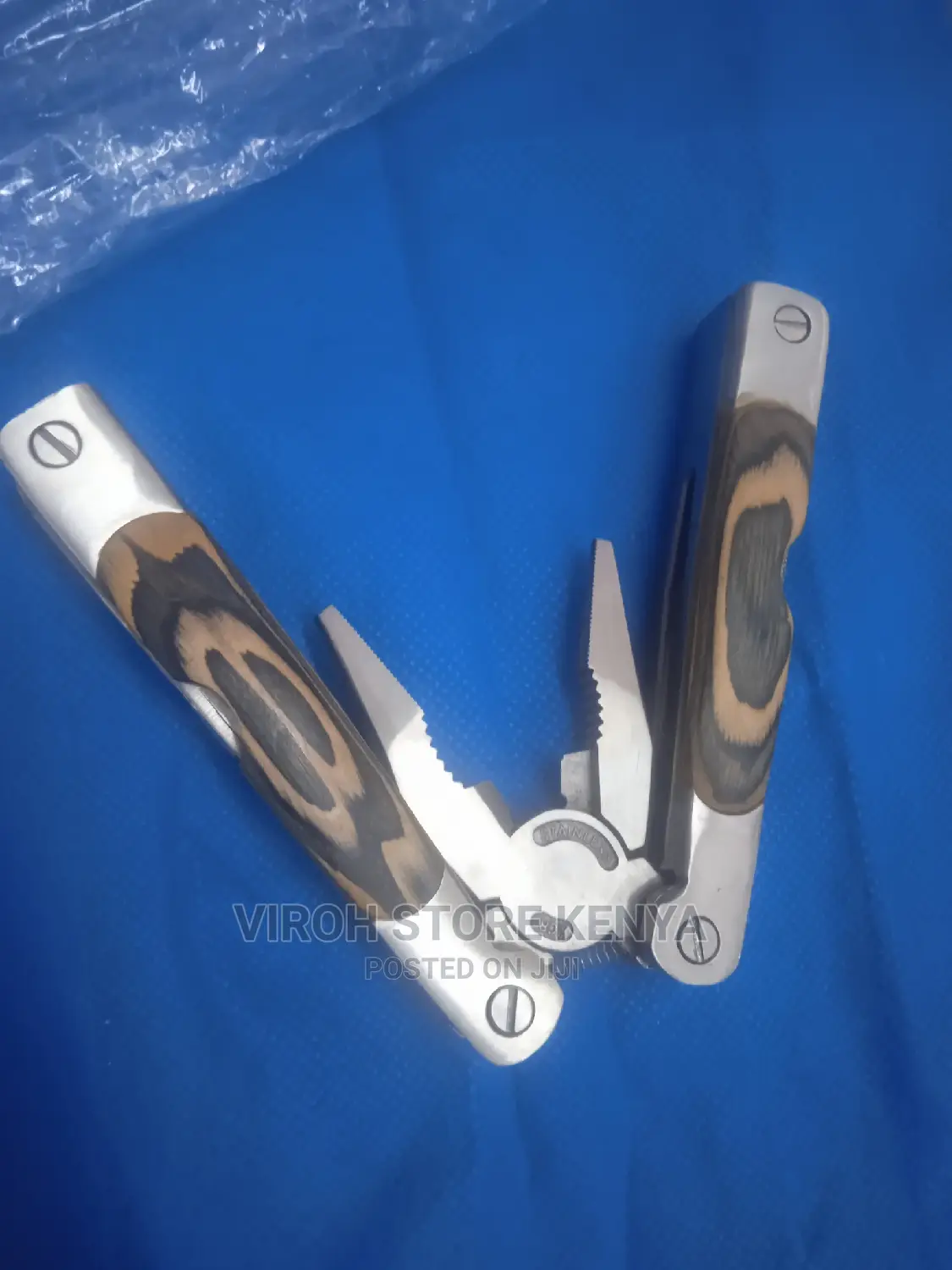 12 in 1 Pliers Pen Knife With Wooden Handle