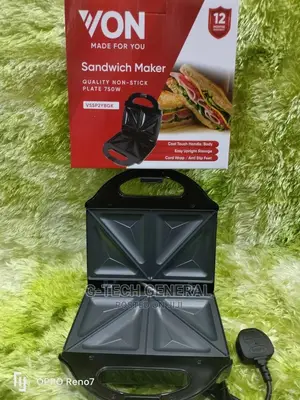 Von 2 Slice Nonstick Sandwich Maker