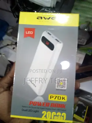 Power Bank P70k Awei 20000mah Original Portable Charger