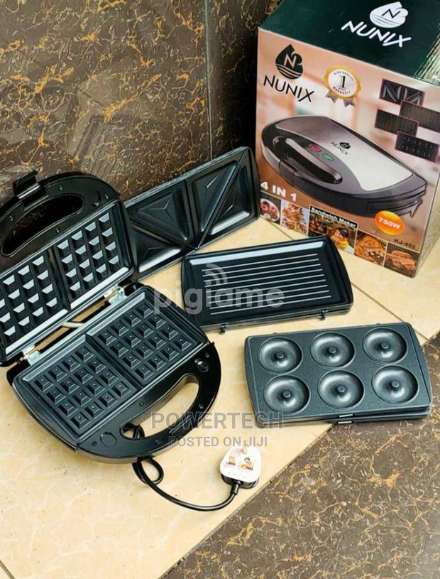 4 In1 Sandwich Maker, Grill Press, Waffle Maker - main view