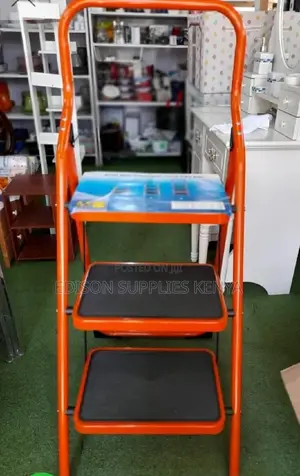 Ladder 3 Step Steel Ladder Foldable 3 Steps Ladder