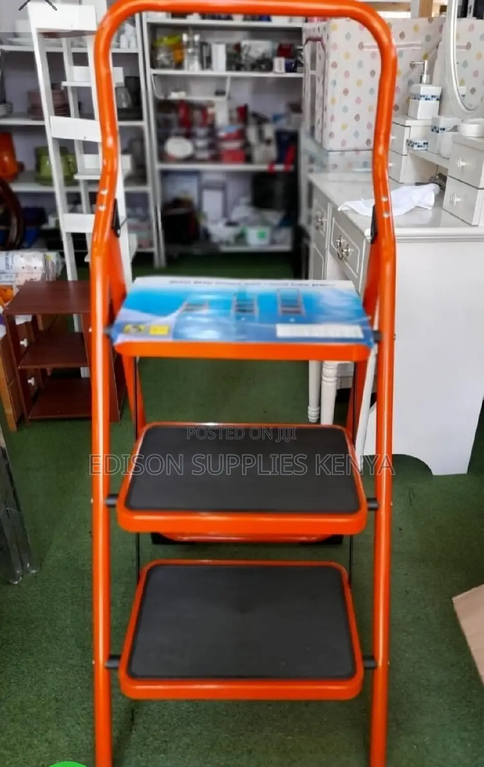 Ladder 3 Step Steel Ladder Foldable 3 Steps Ladder