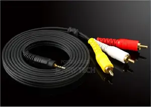 AUX 3.5mm to 3RCA Male Stereo Audio Video M/M Plug Cable TV