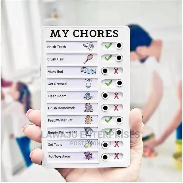 Kids Chores Checklist Task Board - main view