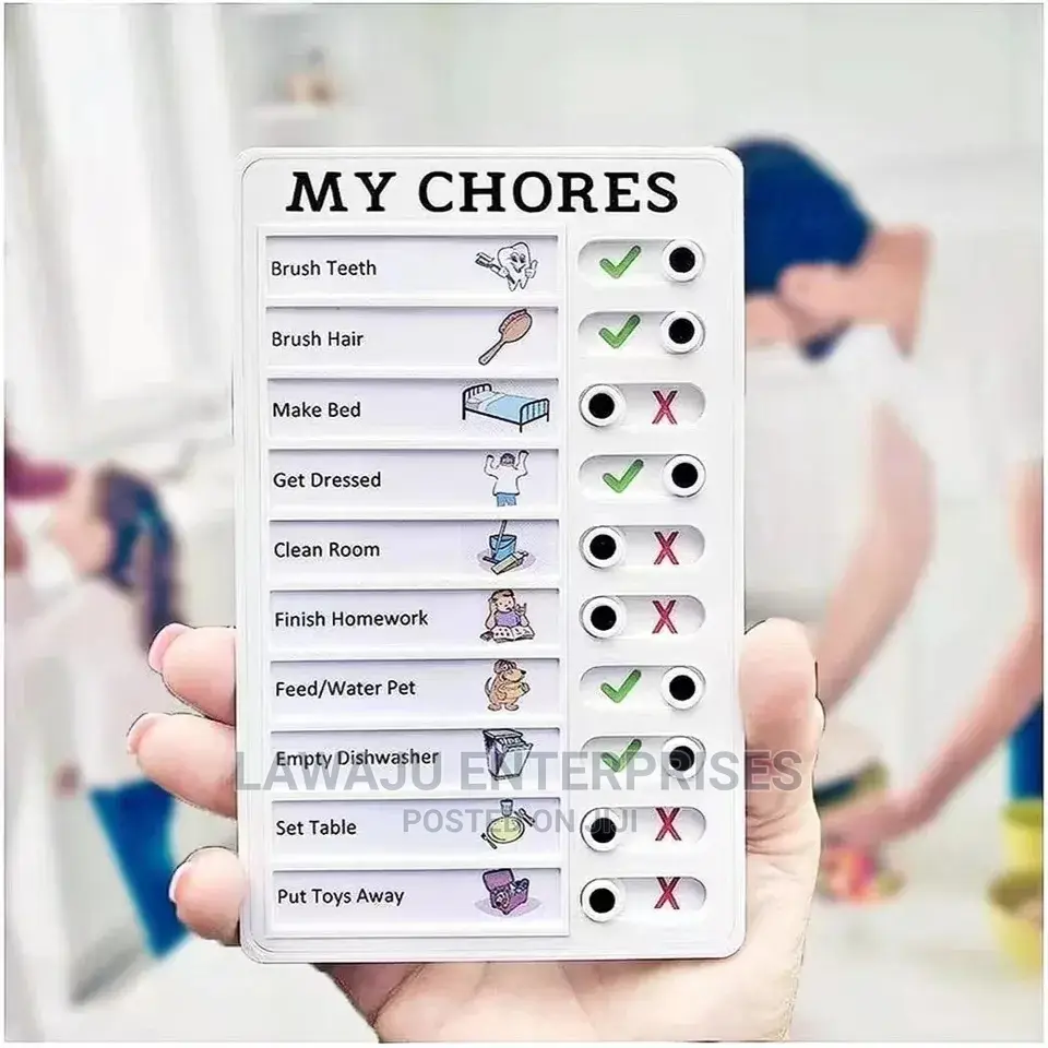 Kids Chores Checklist Task Board