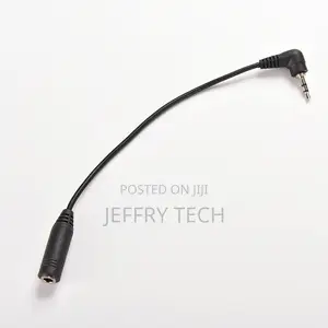 2.5mm Right Angle Male Plug to 3.5mm Female Jack Stereo AUX
