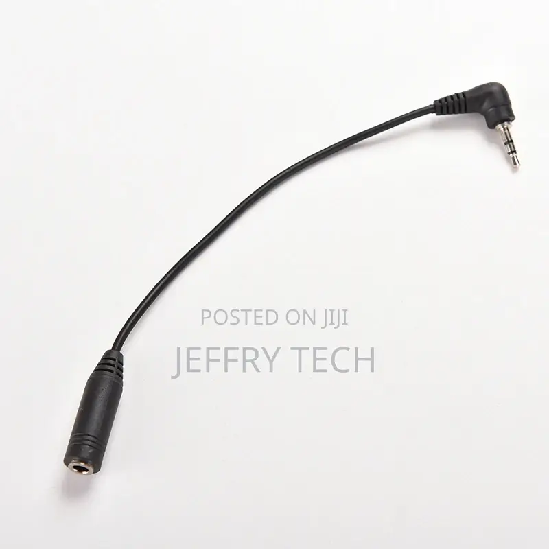 2.5mm Right Angle Male Plug to 3.5mm Female Jack Stereo AUX