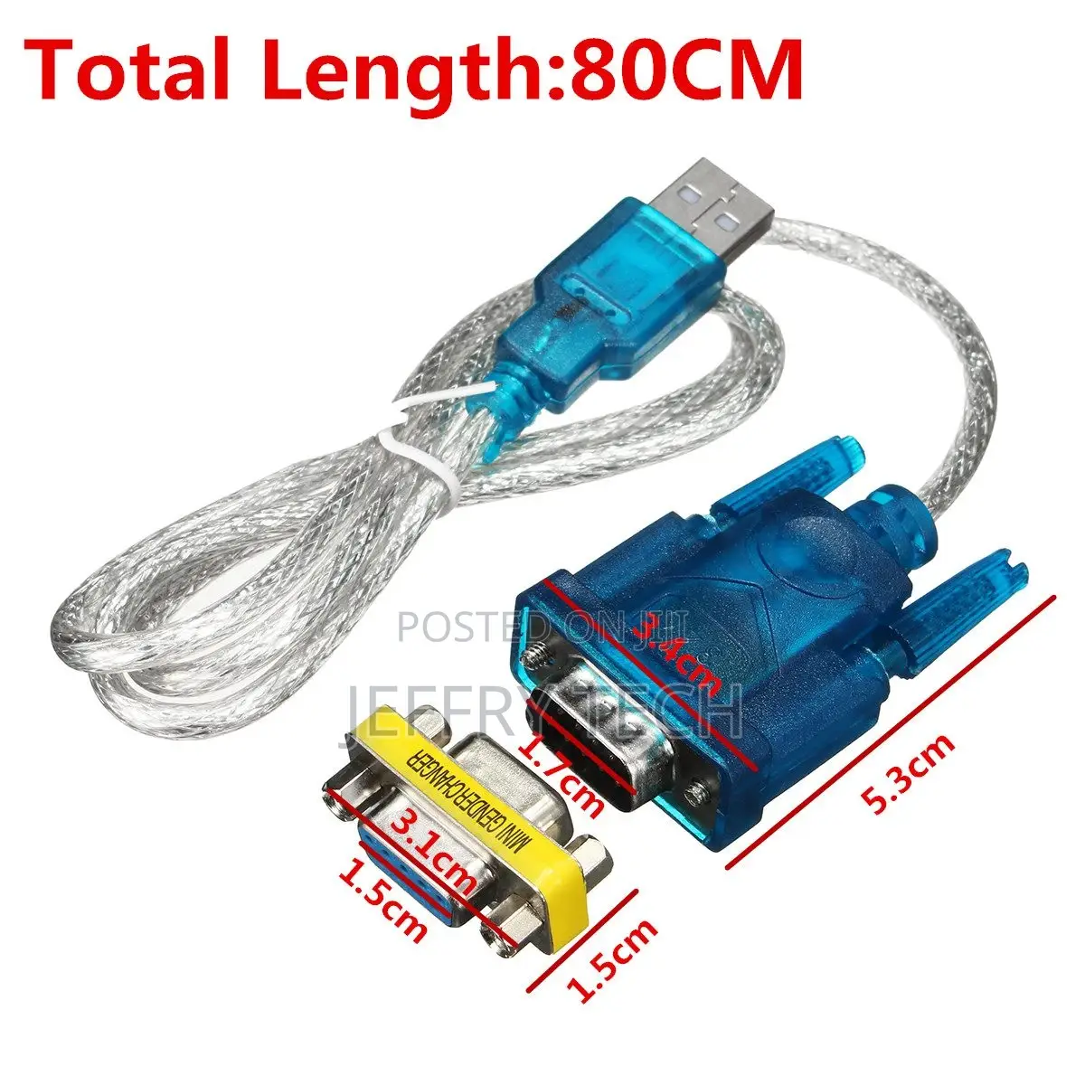 USB to RS232 COM Port Serial Port 9 Pin DB9 Cable Serial Ad
