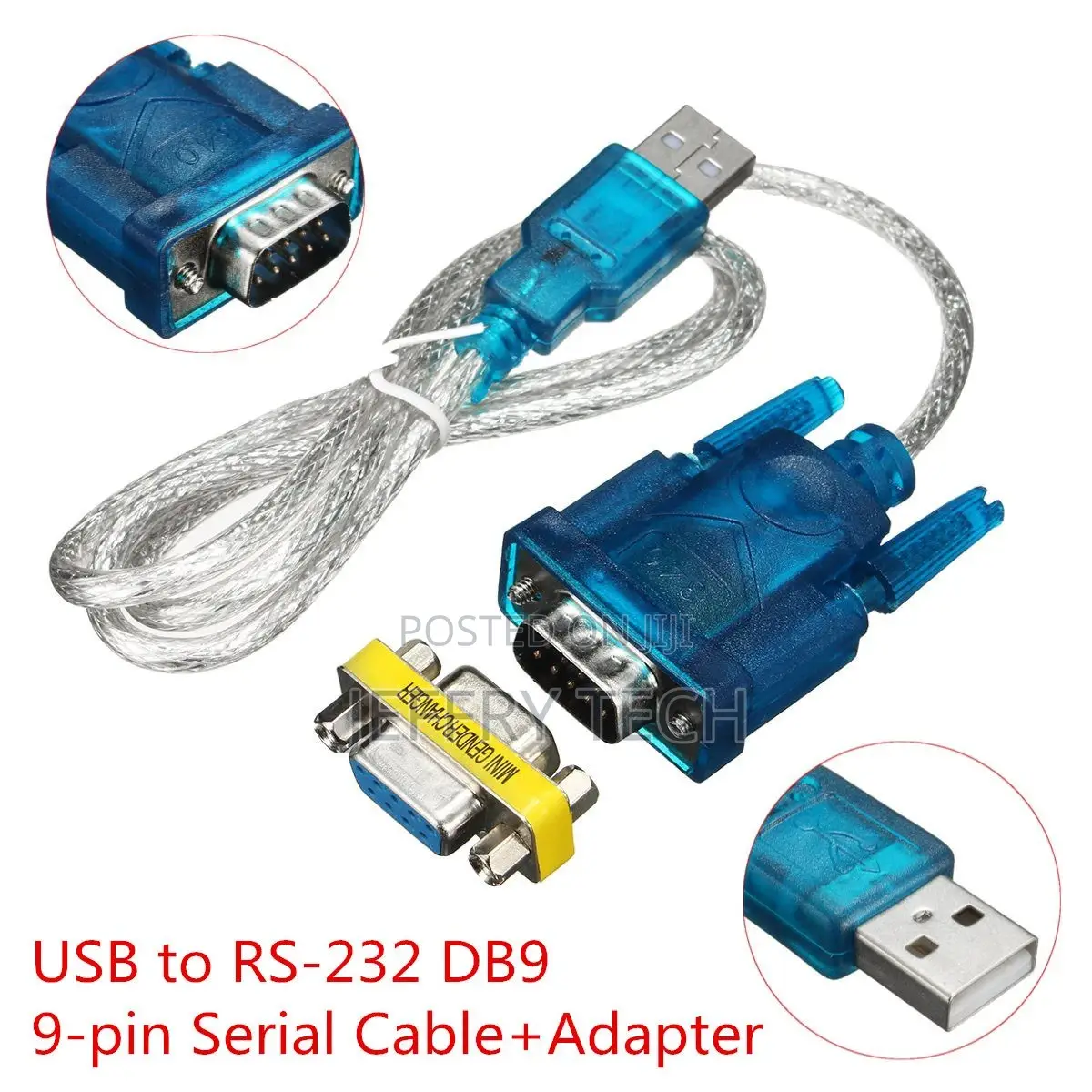 USB to RS232 COM Port Serial Port 9 Pin DB9 Cable Serial Ad