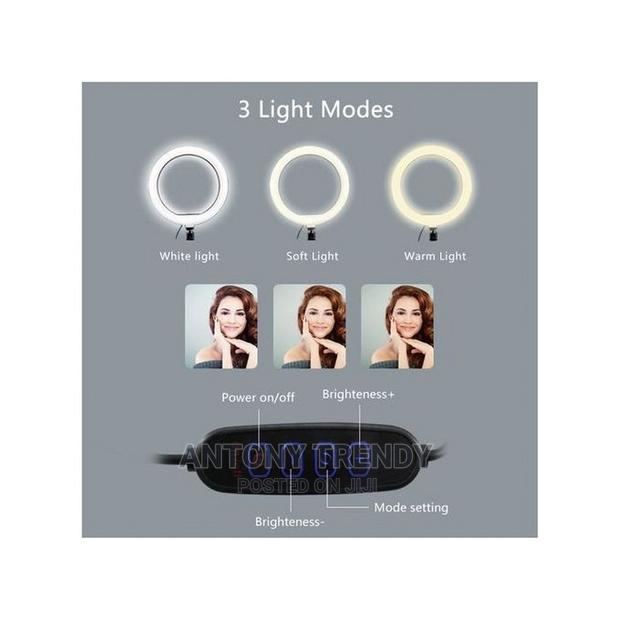 10inch Ring Light + 2M Tripod Stand +Remote - thumbnail 3