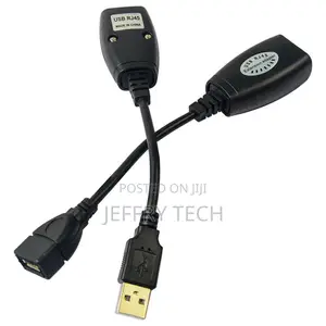 USB 2.0 Male to Female Ethernet Network Extender Extension R