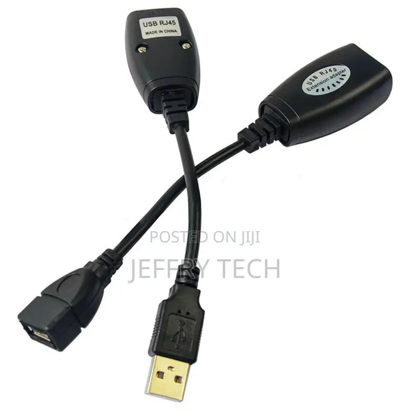 USB 2.0 Male to Female Ethernet Network Extender Extension R