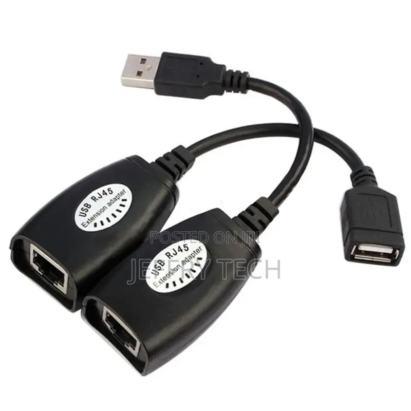 USB 2.0 Male to Female Ethernet Network Extender Extension R