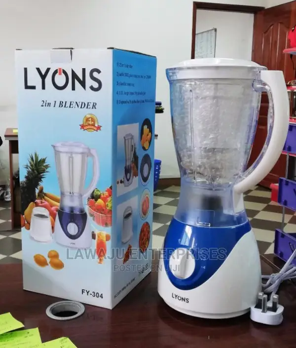 1.5ltrs 2in1 Ailyons Blender(350 Watts, Blue/White, FY-304)