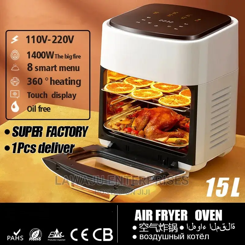 15L Electric Digital Led Healthy Cooking Oil Free Air Fryer