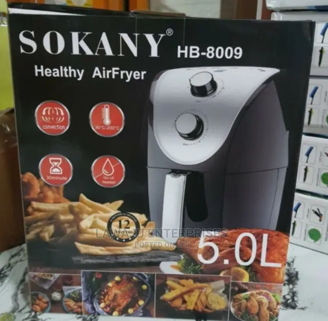 5ltrs Sokany Healthy Air Fryer