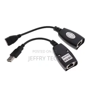 Usb 2.0 Extender to Rj45 Over Cat5/6 Connection Ethernet