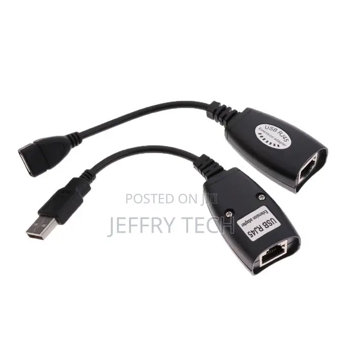 Usb 2.0 Extender to Rj45 Over Cat5/6 Connection Ethernet