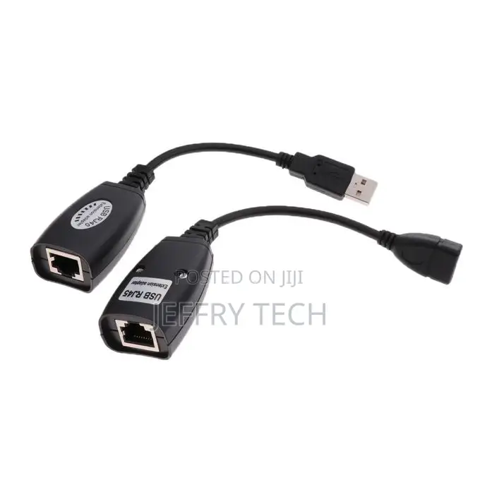 Usb 2.0 Extender to Rj45 Over Cat5/6 Connection Ethernet