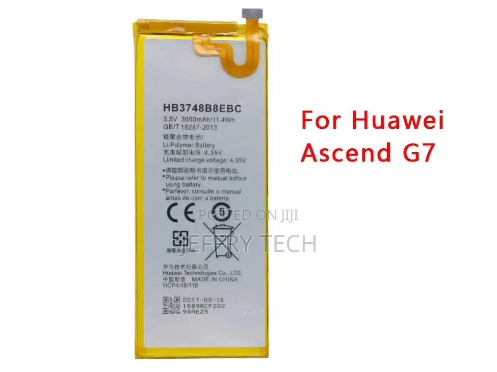 HB3748B8EBC Battery for Huawei Ascend G7 3000mah (Only Deliv