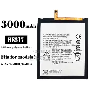 He317 Battery for Nokia 6 N6 Ta-1000 Ta-1003 Ta-1021 Ta-102