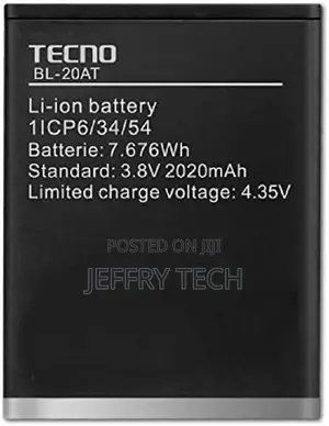 Tecno J7 (BL-20AT) (BL-20ET) Battery Replacement
