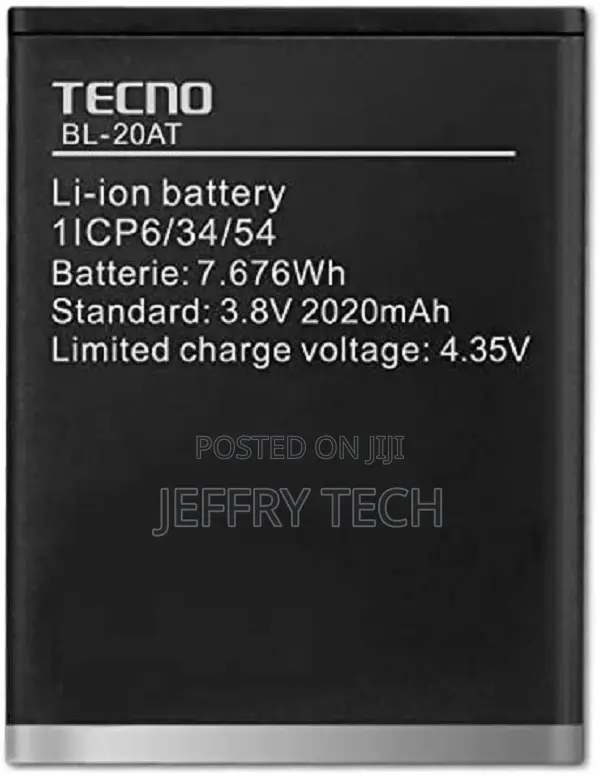 Tecno J7 (BL-20AT) (BL-20ET) Battery Replacement