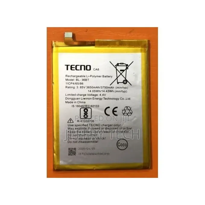 Tecno Camon X Pro Battery