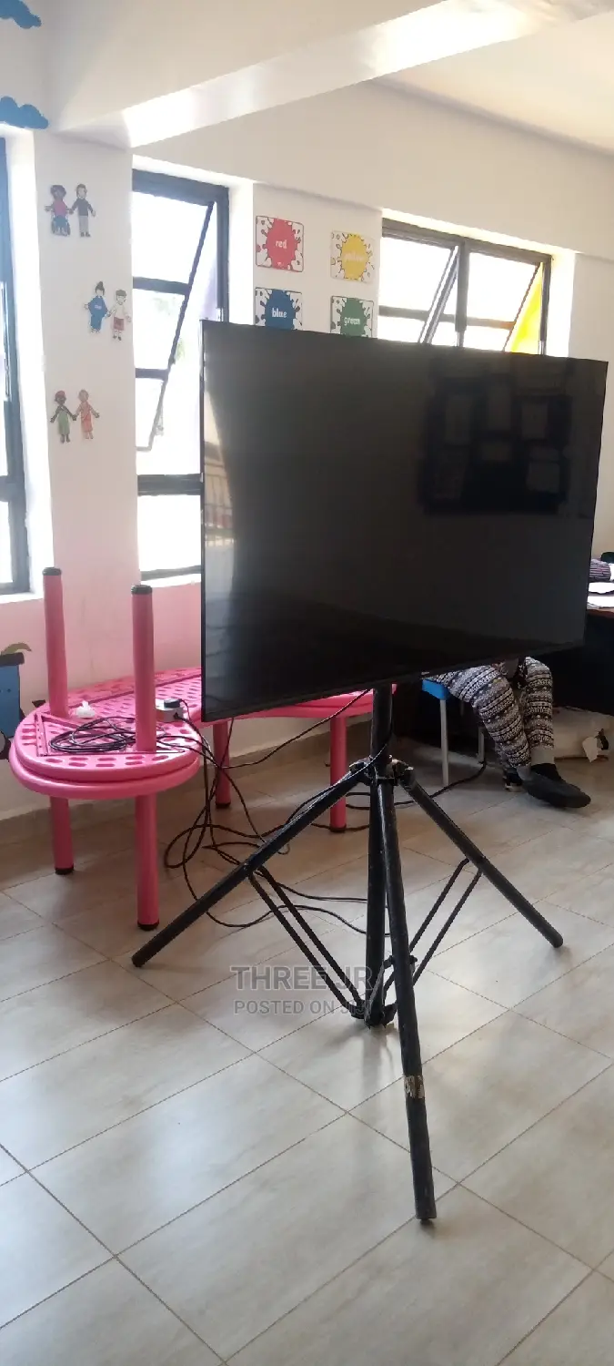 TV Set Up Hire in Classroom for Music. Smart Type